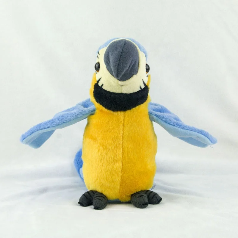 blue parrot plush