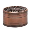 Zinc Alloy Smoking Herb Grinder 40MM 3 Piece Sharp Diamond TeethMetal Tobacco Weed Grinders