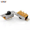 SS23F19G5 gear-shape handle high current 6P3T Slide Switches with fixed screw holes