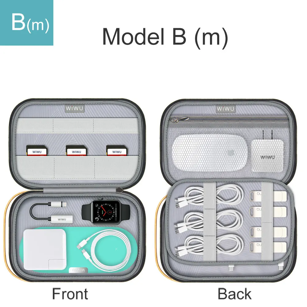 WIWU Manufacture Electronics Accessories Carry Case Travel Organizer Bag For Cable Earphone Power Bank Charger Digital Gear Bag