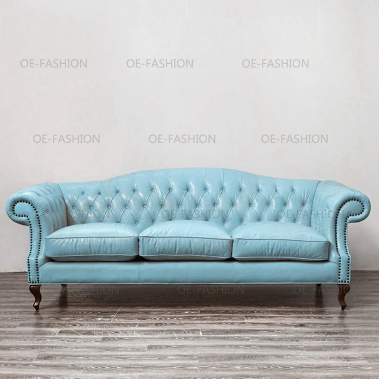 Light Blue Leather Sofa,Livingroom Furniture,Casual Solid Wood Sofa Buy Blue Leather Sofa,Blue