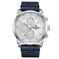 

NAVIFORCE Men Watches 9148L Leather Watch bands Luxury Wrist Watch Sport Digital Men Quartz Watches Chinese Supplier
