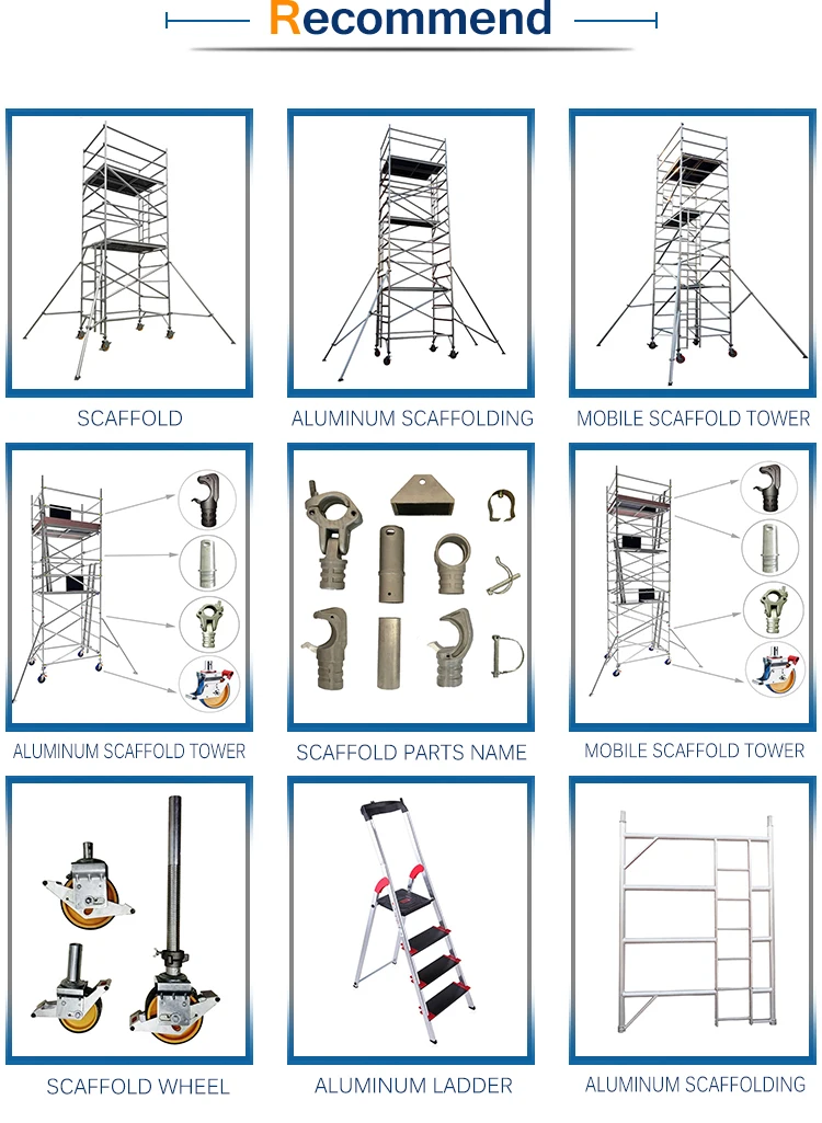 Wholesale Indoor Welding Folding Portable House Building Aluminium Mobile Scaffold