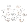 Unisex Gold Silver Color A-Z 26 Letters Initial Name Rings for Women Men stainless steel Creative Finger Rings Jewelry Wholesale