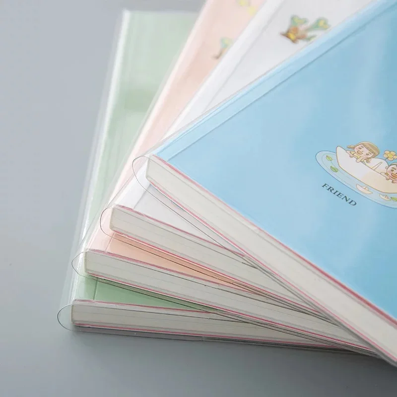 Promotional Pvc Soft Cover Paper Notebook With Plastic Cover And