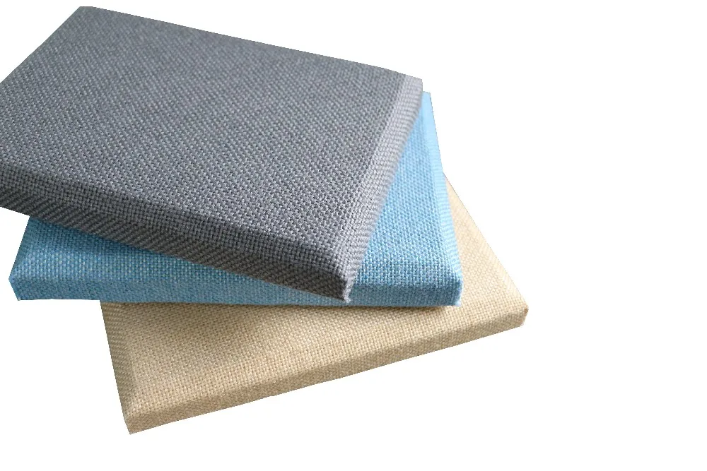 Fabric Wrapped Sound Absorbing Material Acoustic Wall Panels For Eu