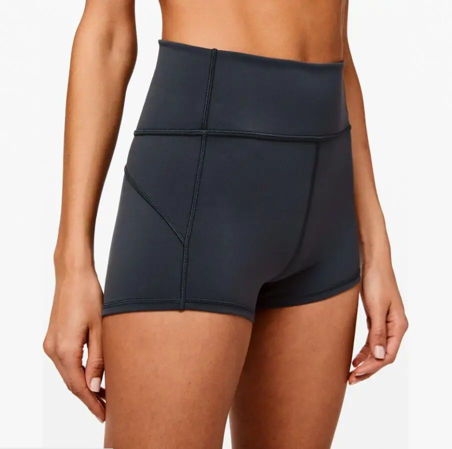 

OEM Yoga Pants Yoga Wear With Pocket Fitness Shorts, Black grey darkblue