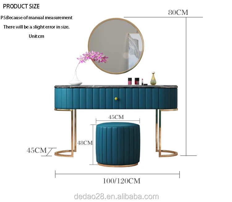modern dressing table with mirrors