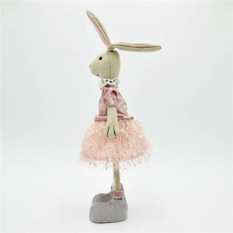 60 Cm Big Handmade Easter Dolls Ideas Smile Rabbit Figure Pink Lovely ...