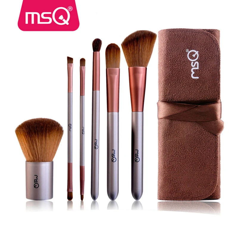 

MSQ 6pcs nylon hair brush set cheap makeup kit discount cosmetic brush