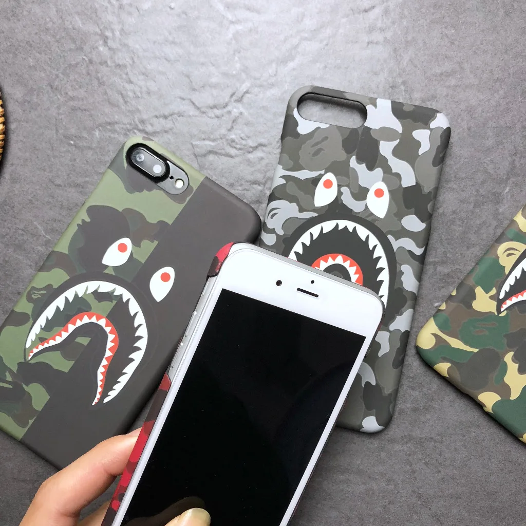 jaglo A Bathing Ape x Supreme Bape Shark Protective Hard Case Cover for  iPhone 6 7 8 PLUS X (iPhone 7/8 PLUS, S101) : : Electronics &  Photo