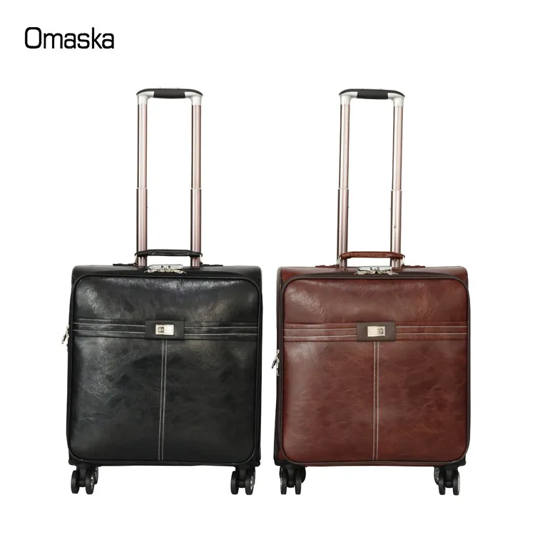 leather cabin suitcase