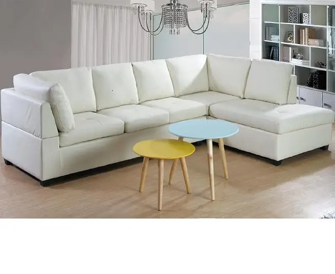 Large White L Shaped Leather Sectional Sofa Buy Leather