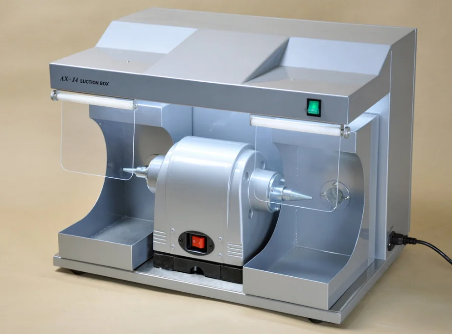 Dental Laboratory Polishing Lathes With Suction Box And Dust Collector