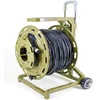 Mobile Portable Automatic Metal Small Cable Reel For Armored Military Tactical Fiber Optic Cable