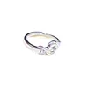 Custom 925 sterling silver flower shape pearl ring base mountings for women