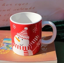 Christmas bulk cheap promotional ceramic mugs