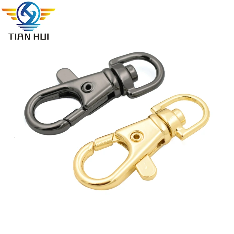 

Hot sale metal swivel lever snap for handbag chain handle, Silver/black/light gold
