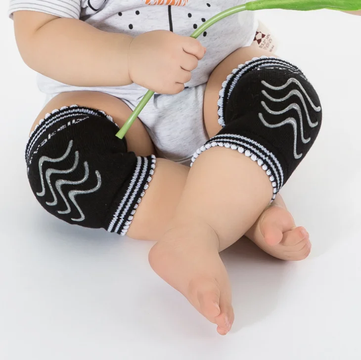 

Baby crawl kids knee wraps/ support knee children, Black, blue, red, green