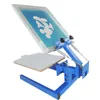Low cost easy operation 1 color 1 station hand manual screen printer flat surface T shirt clothes printing