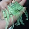 YOUME 10pcs/pack Fishing Lure Fish EEL Lure Luminous Soft Baits with Hook 6.8cm/1g Small Fish Eel Artificial Bait