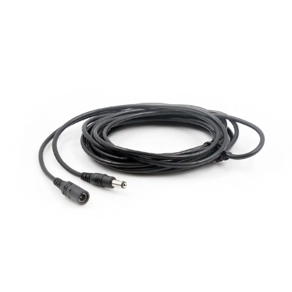 5.5MMX2.1MM TIP 500CM 5M 5 METER EXTENSION LEAD CABLE CORD FOR AC//DC 5V 9V 12V