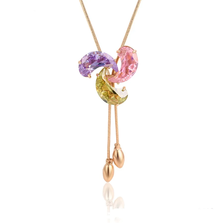

44850 Xuping Jewelry Fashion 18K Gold Plated Pendant Necklace for Girls