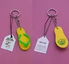 slipper shaped 3d soft customize souvenir use pvc keychain