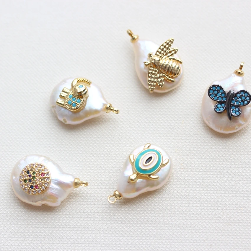 

Wholesale custom rhinestone pearl pendant charms for jewelry making, Various