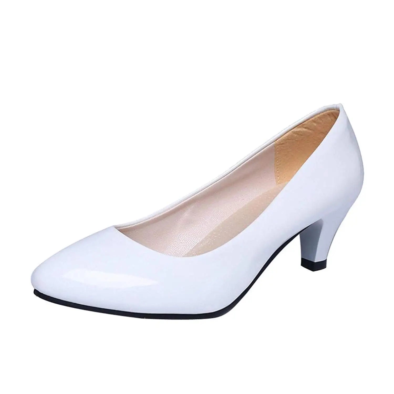 Hunzed Women【Leather Pointed High Heels】 Womens Classic Fashion Stiletto Dress Pump Shoes