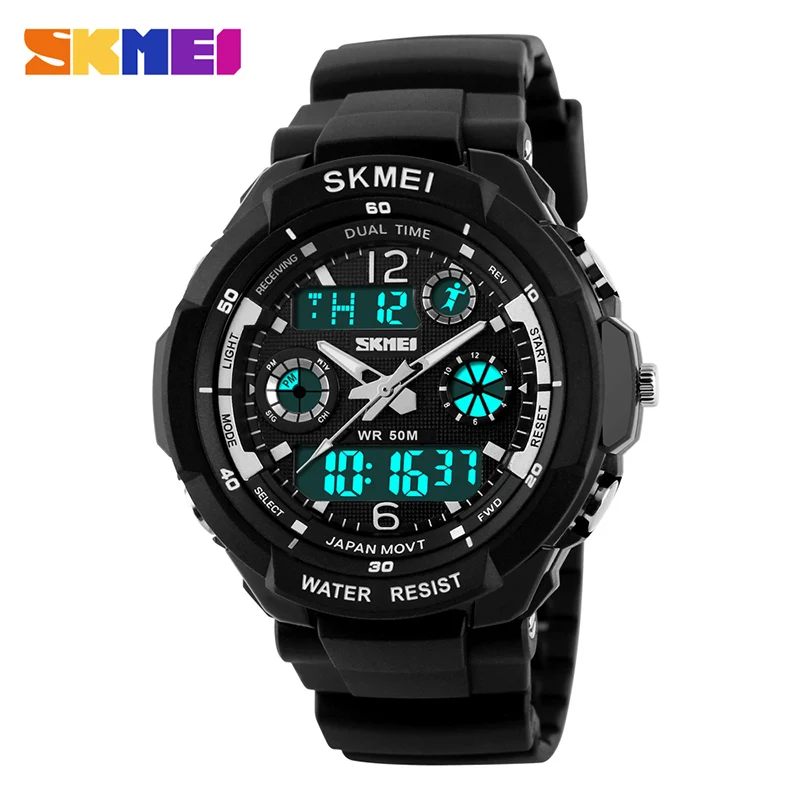 

Skmei 1060 Adult Kids Suit Watch Waterproof Outdoor Sport Children Watch Men Fashion Digital Wristwatch Relogio Masculino, N/a