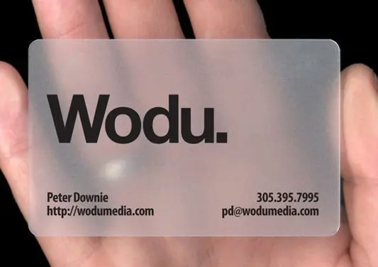 ECO-friendly plastic business card
