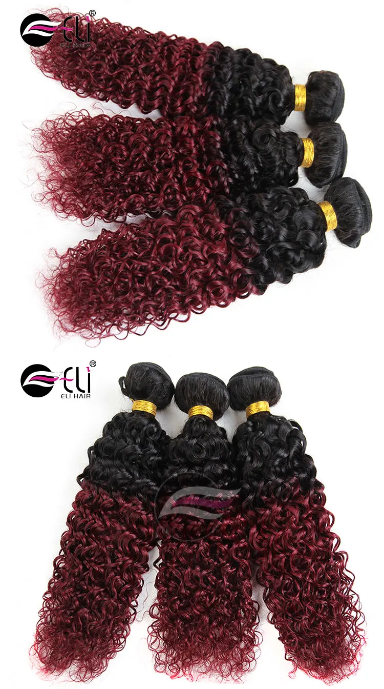 3 Bundles Red Brazilian Hair Weave Jerry Curl Hair Relaxers Buy Jerry