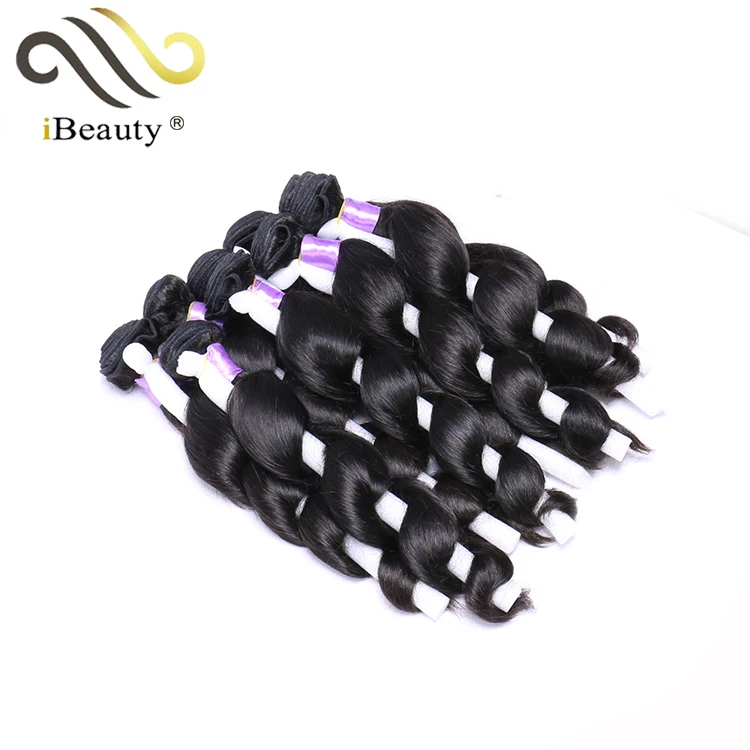

iBeauty wholesale cuticle natural color hair weaving loose wave hair extensions