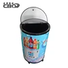 Promotional Energy Drink Barrel Cooler For Beverage Promotion Ice Barrel Display