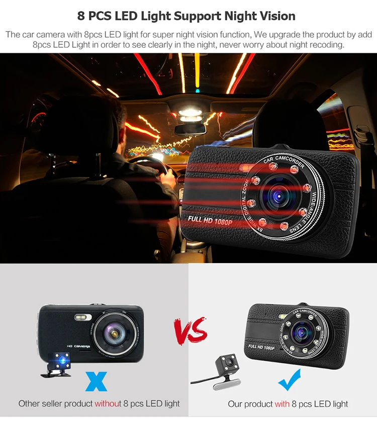 1080p Full Hd Travelling Dash Camera T800 Mstar Chipset Night Vision