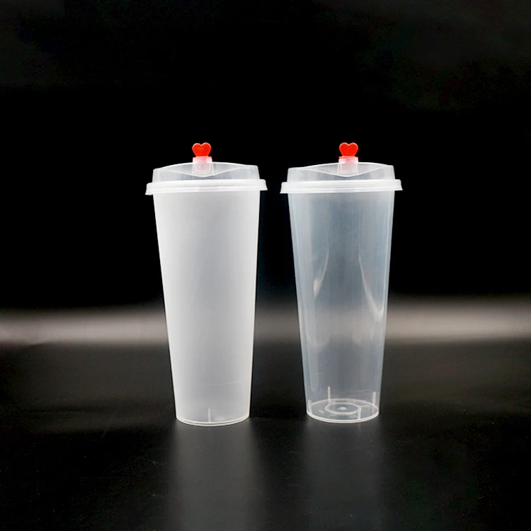 
IML Printing Logo 700ML 22oz Disposable Hot Drink PP Plastic Cup with Lids 