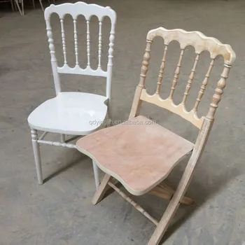 Limewash Wooden Wedding Folding Napoleon Chair White Wood Limewash Wooden Wedding Folding Napoleon Chair