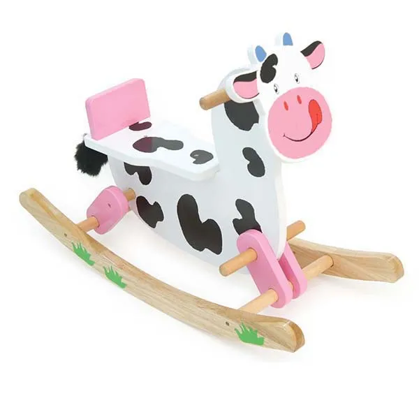 wooden ride on cow