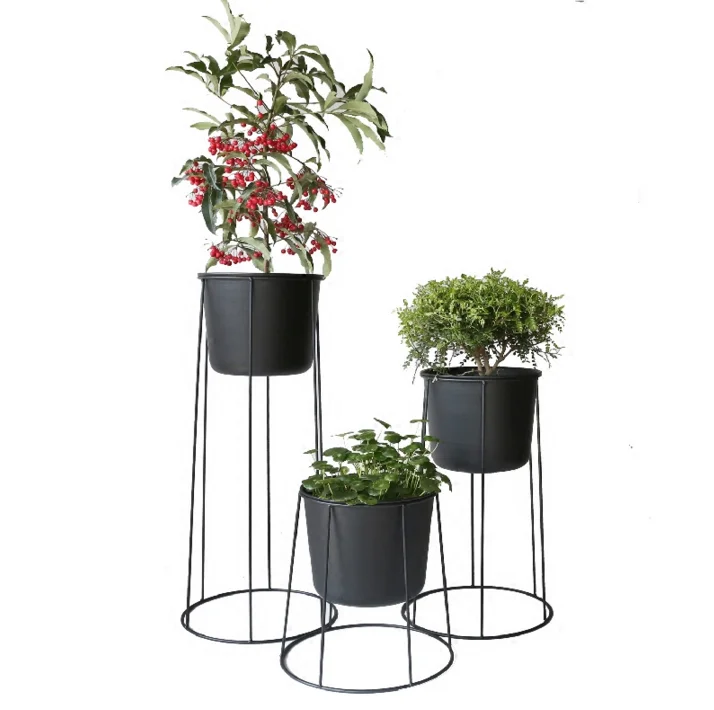 Customized New Zealand Style Metal Planter Stand Of Garden Decorated ...