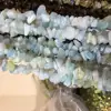 Wholesale multi color chip irregular shape 78cm one strand aquamarine gemstone