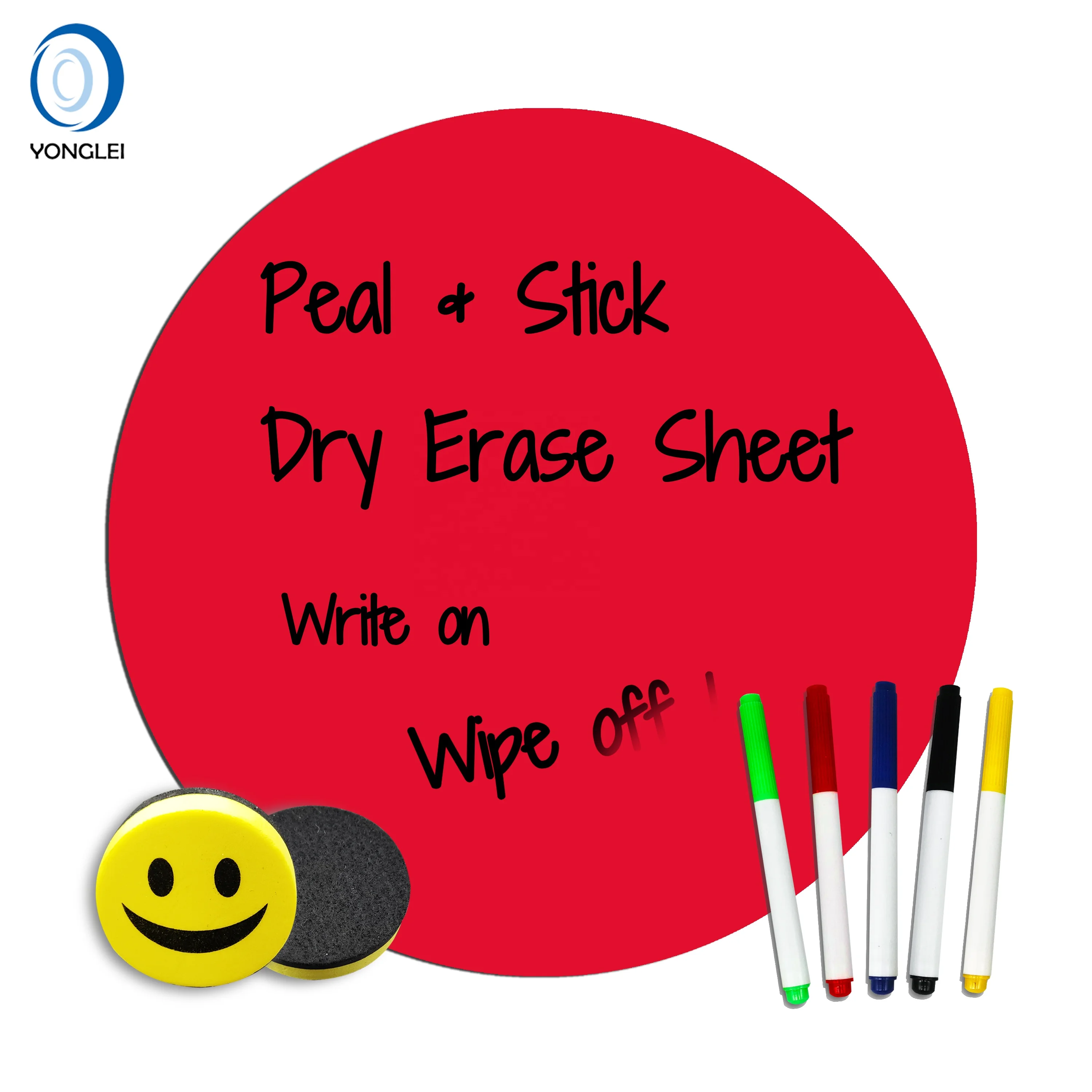 
WSR-M2-1 Premium dry erase removable school wall stickers wall decor kids 