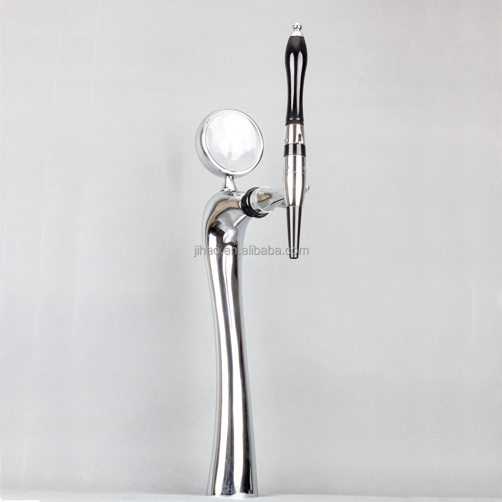 

Cobra Shape Elegant Ordinary Type One Tap Beer Font With Beer Medallion, Silver/golden