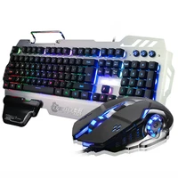 

2019 New Product Customized Color USB Wired Gaming 104 Keys Keyboard and Mouse Combo