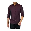 Hotsale 2019 Solid Wing Red Mens Long Sleeve 100% Cotton New Design Men Shirt