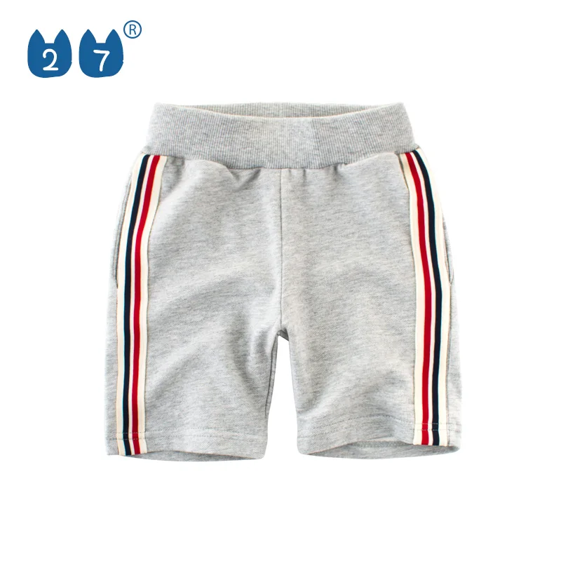 2019 Summer Wholesale boys sweat sports shorts with decoration tapes
