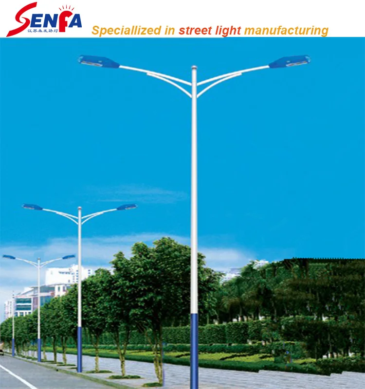 High Quality Q235 Galvanized Street Light Pole For Street Lighting