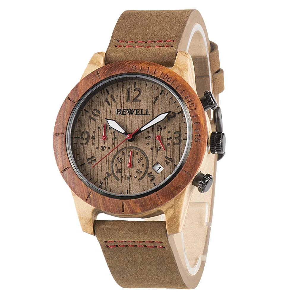 

New trending valentines gifts watch waterproof quartz movement stainless steel back leather wooden watch logo custom wristwatch