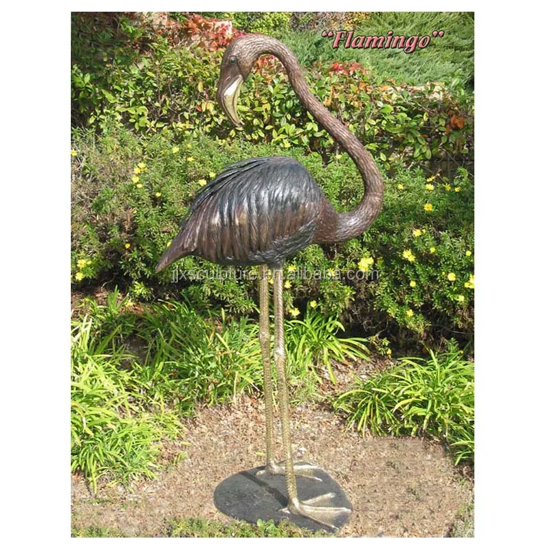 Best Sell Casting Life Size Metal Bronze Flamingo Statue Sculpture For ...