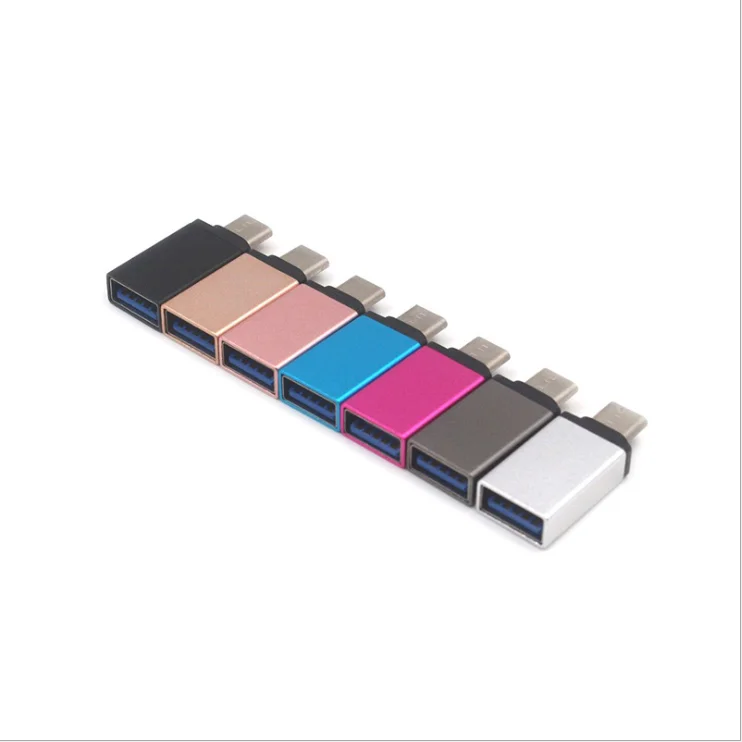 Hot sale Metal tpye-c to USB3.0 connector usb3.1 to usb 3.0 charge head otg adapter